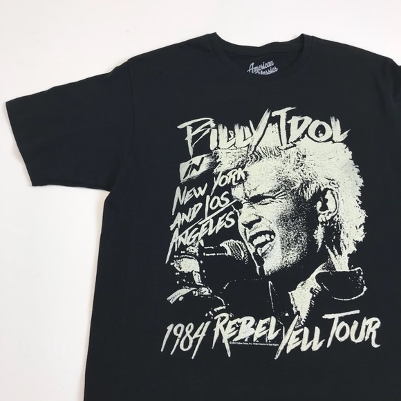 Band Tee Billy Idol Rebel Yell Tour Nyc 